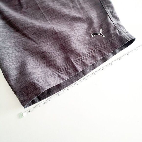 Puma Sport Style Shorts Flat Front Gray Black Hybrid Men's Size 36 - Picture 3 of 11